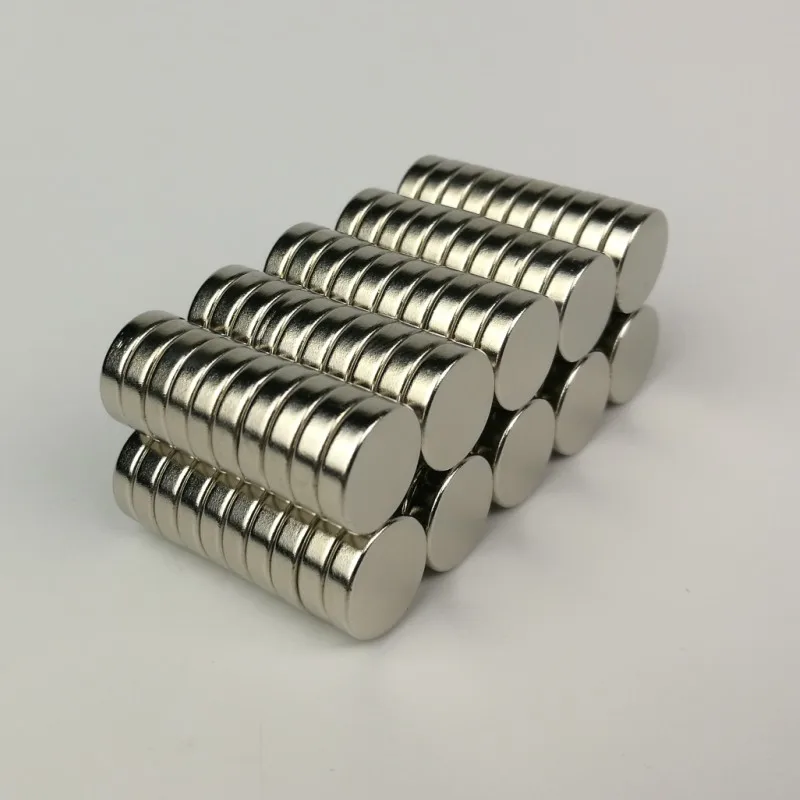 Неодимовый магнит N52 50 шт. D1/2X1/8 дюймов с покрытием NiCuNi супермощная офисная черная