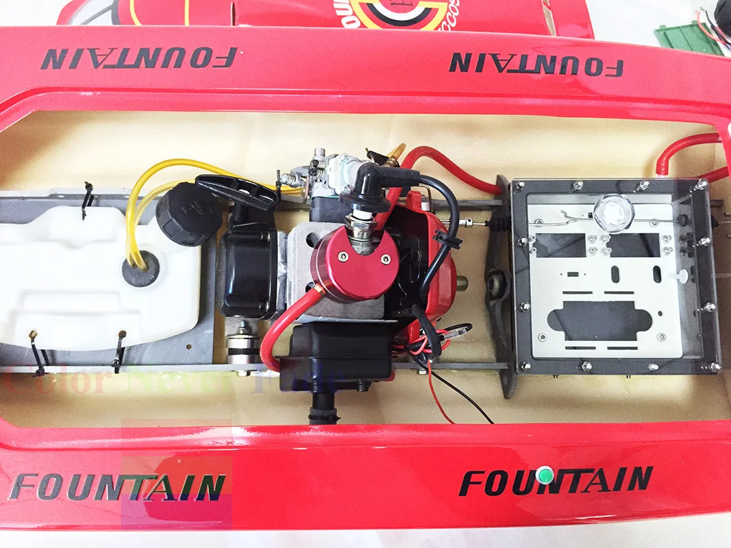 G26IP1 ARTR бензиновый двигатель 26cc муфта RC гоночная лодка Глубокий V вал руль Красный