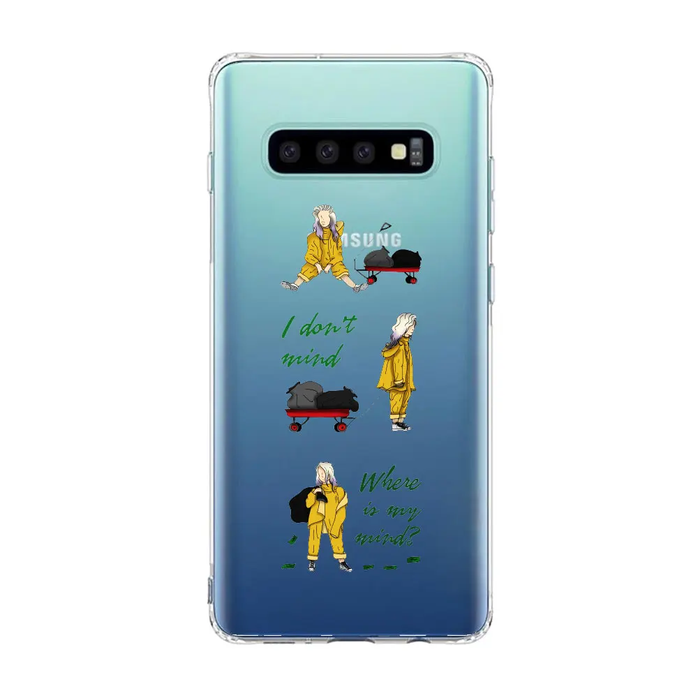 Модный чехол для телефона с изображением глаз океана billie eilish для SamSung S10 S9 S8 Plus S6 S7 Edge A50 A70 A30, мягкий чехол из ТПУ - Цвет: TPU A1049