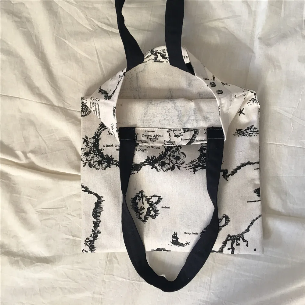 Хлопковая льняная Экологичная Сумка-тоут YILE для покупок сумка на плечо с принтом