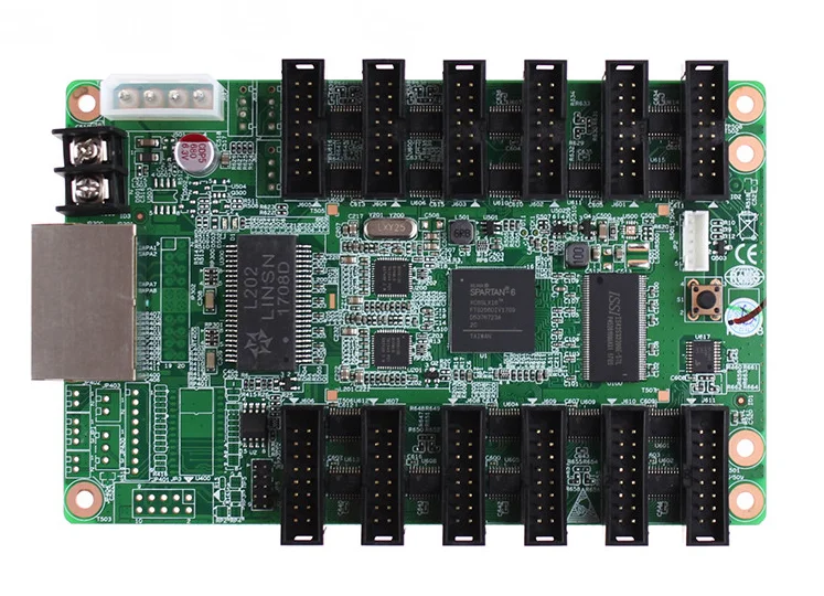 Полноцветный rgb светодиодный дисплей прием linsn rv908m p10 синхронный карта управления