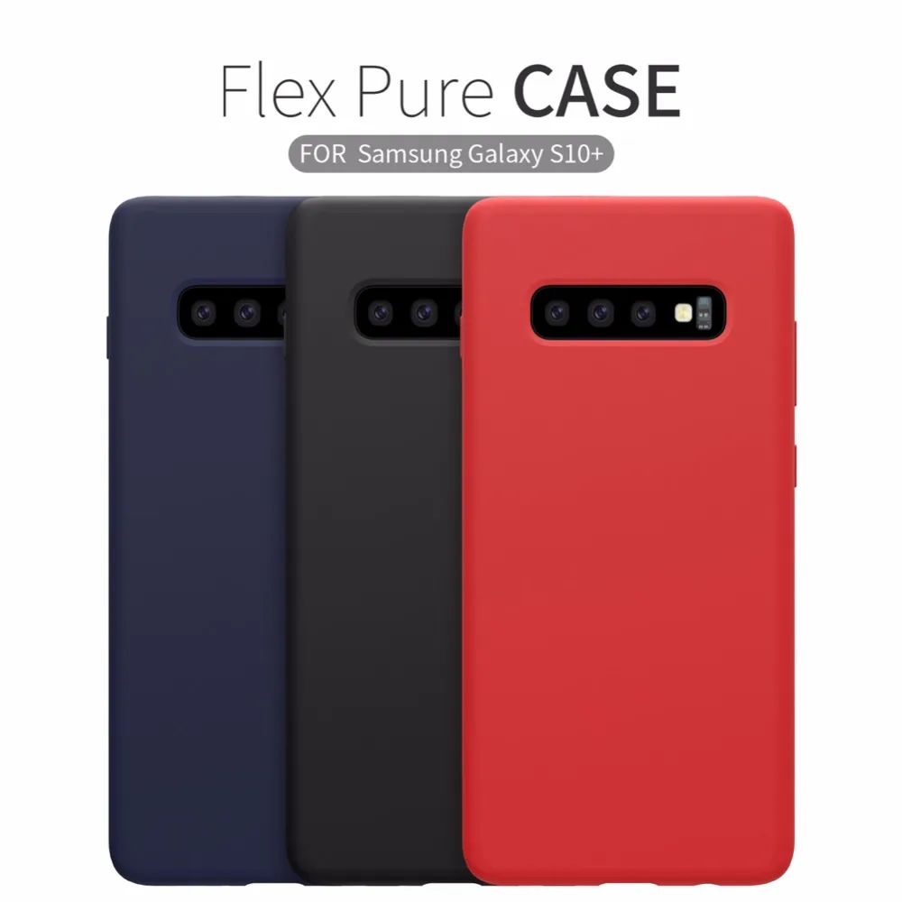 Чехол Nillkin Flex для Samsung Galaxy S10 + роскошный мягкий чехол-накладка из жидкого силикона