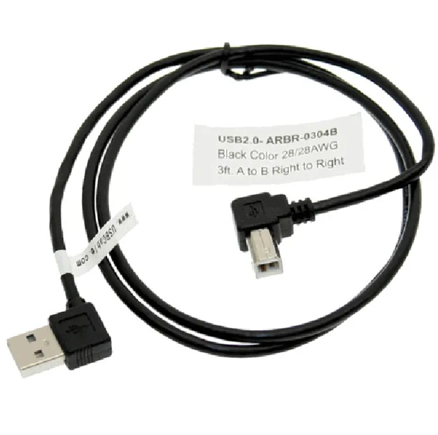 USB 2 0 штекер и правый угловой на B Угловой 90 градусов двойной разъем для принтера