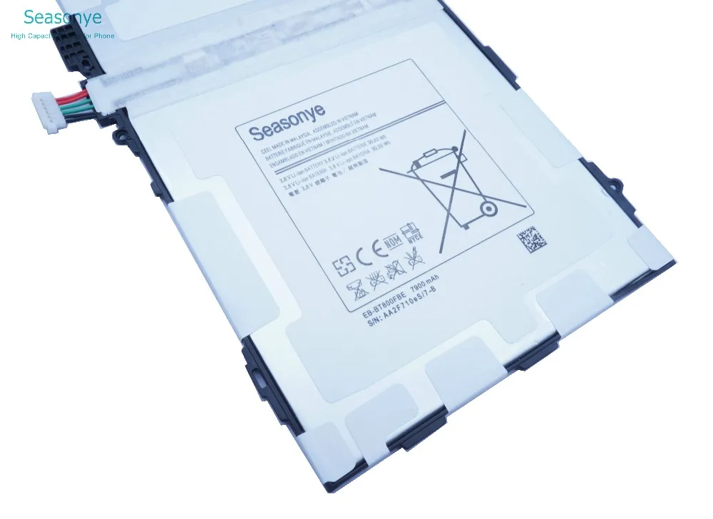 Seasonye 7900 мАч EB BT800FBE запасная батарея для Samsung Galaxy Tablet Tab S 10 5 &quotSM T800 SM T801 T805 T807 T807A|battery