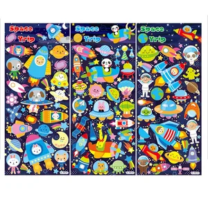 4 шт. Космос наклейки в стиле путешествия милые животные звезда наклейка с ракетой Декоративные наклейки для дневника Скрапбукинг детский подарок школьные принадлежности F933