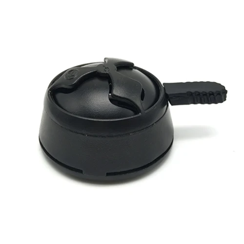 black single handle LOMINT кальян тепловой Хранитель устройство управления теплом металлический уголь держатель для кальяна Chicha наргиле чаша аксессуары производитель - Цвет: black single handle