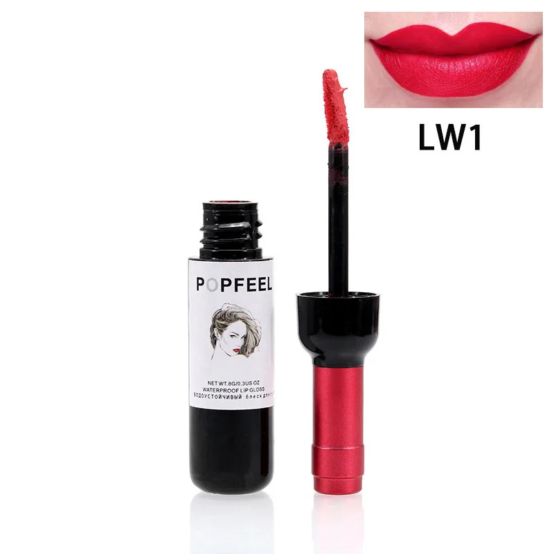 Popfeel пикантная бутылка красного вина водонепроницаемый блеск для губ жидкость