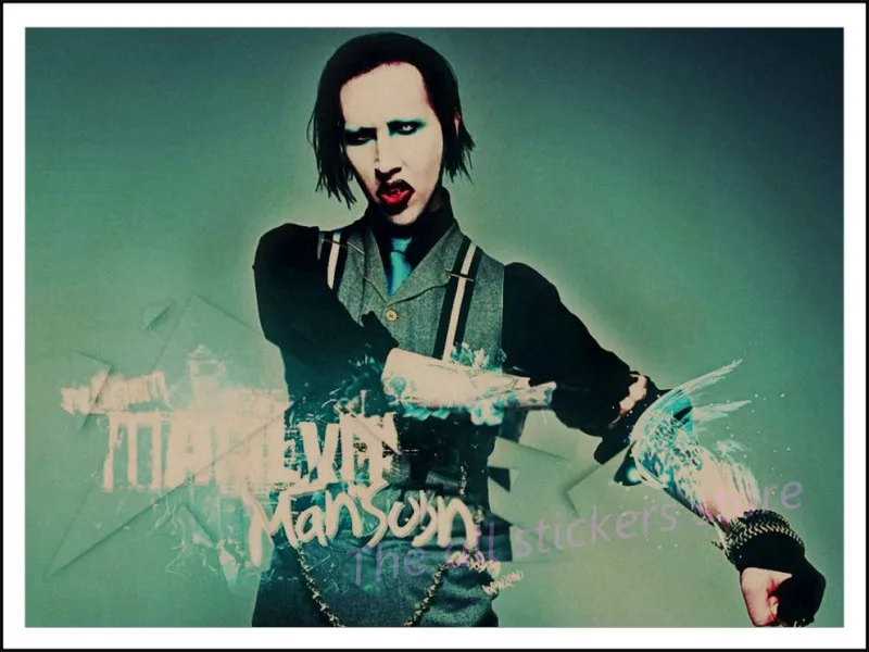 Marilyn Manson винтажный театральный плакат крафт-бумага декоративная живопись