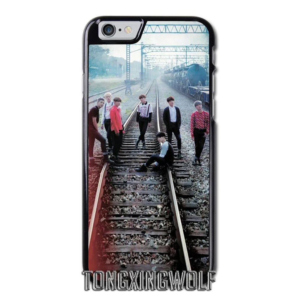 Bangtan мальчики БТС корейской чехол для samsung Примечание 2 3 S4 S5 мини S6 S7 край S8 S9 iPhone 4 4S