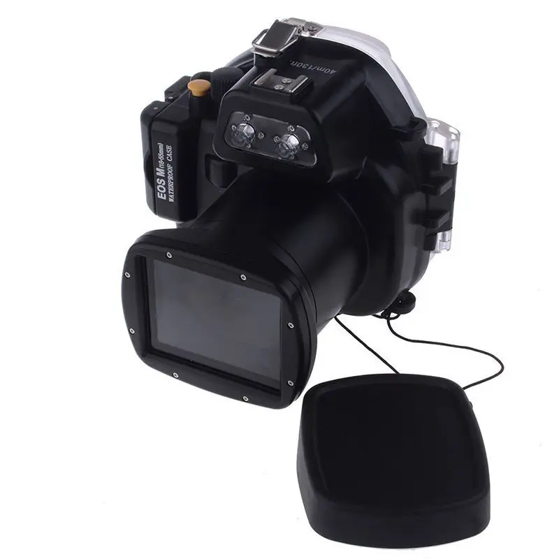Водонепроницаемый чехол для подводной камеры Canon EOS M 18 55 40 м/130 футов|case for canon|underwater