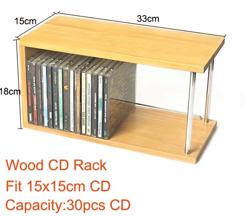 Wood CD Rack Японский стиль PS4 игровой диск для игры коробка для компакт-дисков черная резинка запись полка бамбуковая полка для cd-дисков коробка для хранения компакт-дисков - Цвет: Wood CD Rack