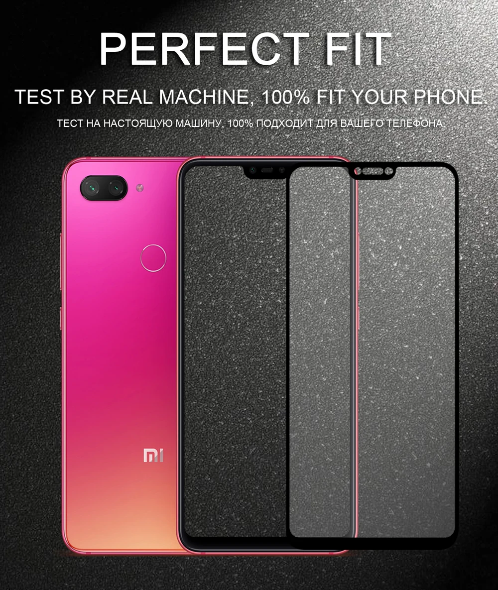 1 шт. полный клей экран протектор для Xiaomi mi 8 облегченное закаленное стекло полное покрытие стекло для Xiaomi mi 8 Lite 9 H 2.5D предварительно Ми um плёнки