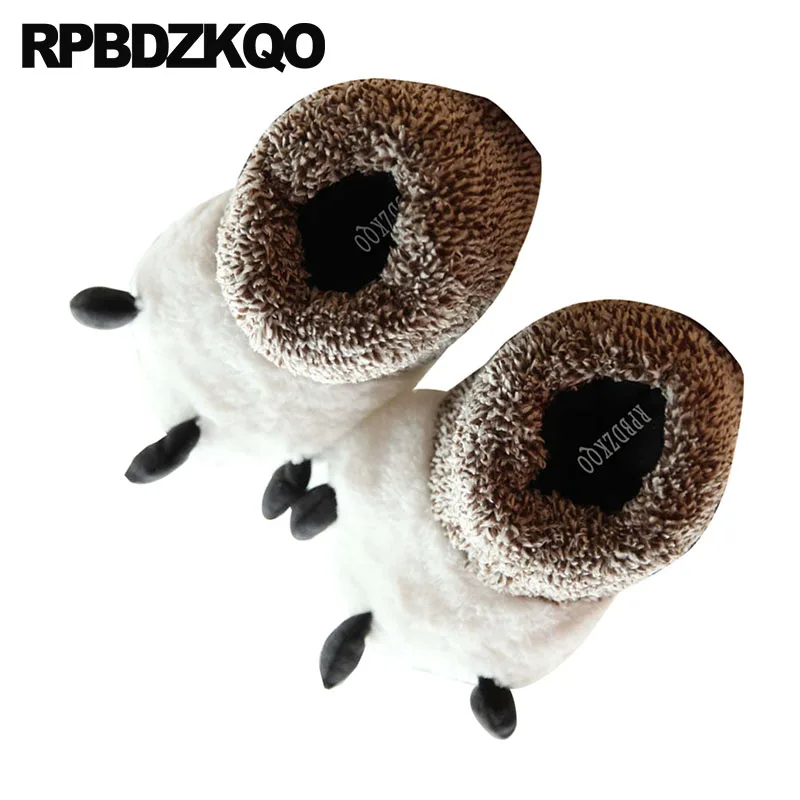 Плюшевые Пушистые туфли с динозавром 13 дюймов широкий размер женская зимняя