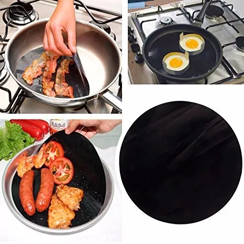 Facemile 5 шт./лот круглый bbq коврики для гриля тефлон не Противоскользящий коврик