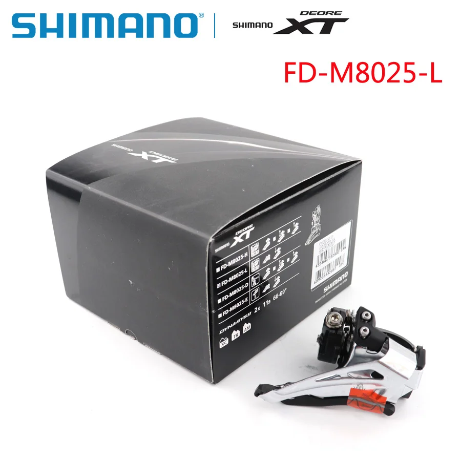 SHIMANO DEORE XT FD M8025 передний переключатель оригинальная коробка MTB 2X11Speed запчасти для
