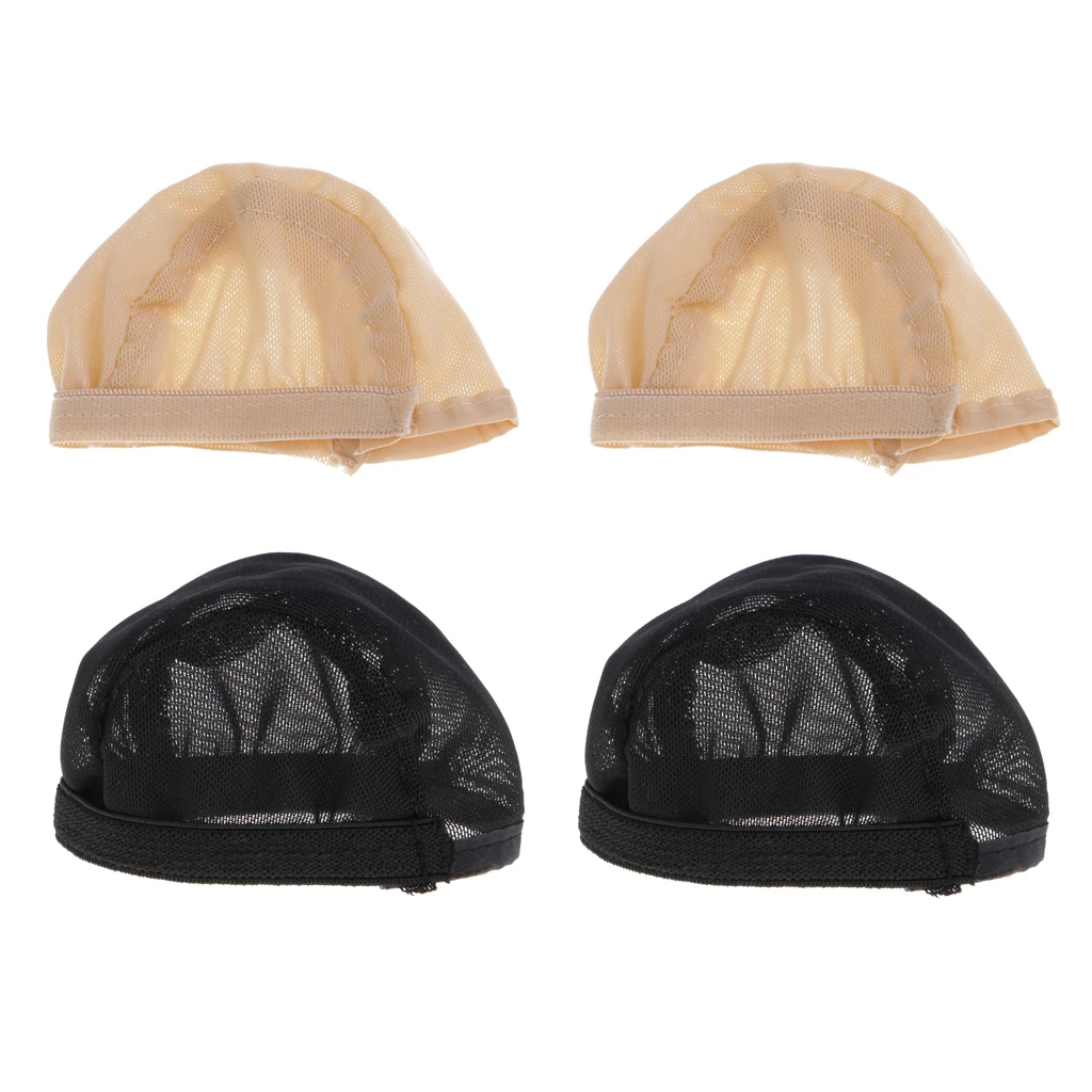 

2 PCS Doll DIY Replacement Parts Wig Headgear for Dolls black