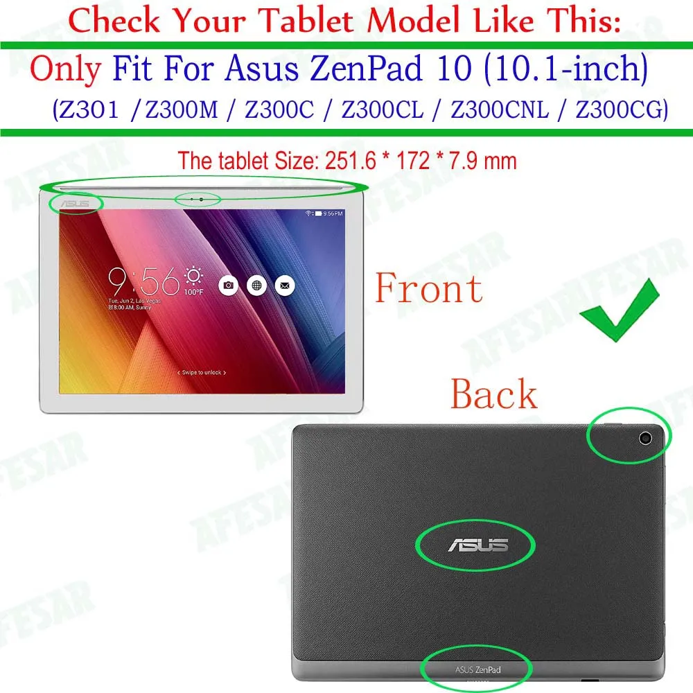 P021 p00c p00L Ультратонкий чехол для Asus ZenPad 10 Z300 Z301 планшет P01T P023 флип книжка на