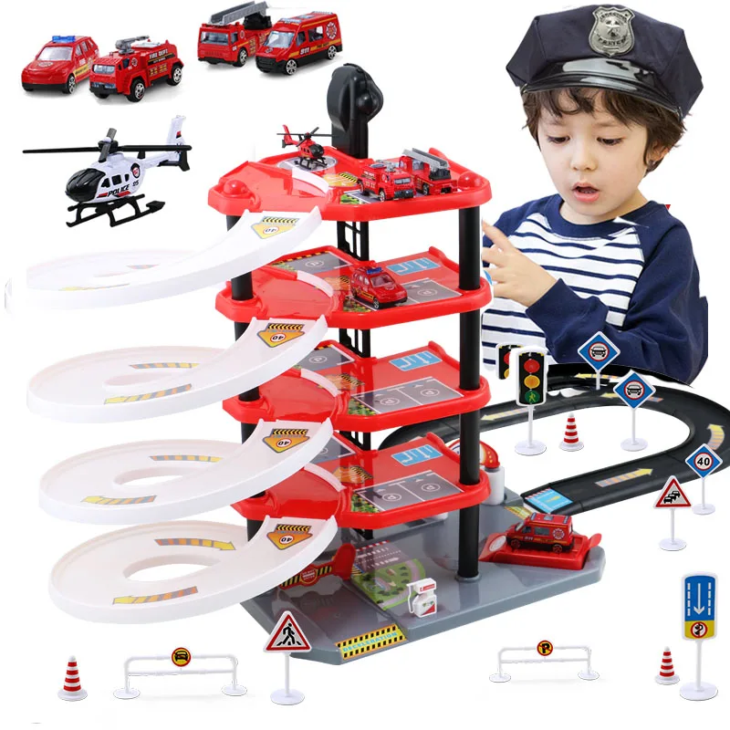 3D гоночный трек сделай сам игрушки для гоночной трассы автостоянка сборка