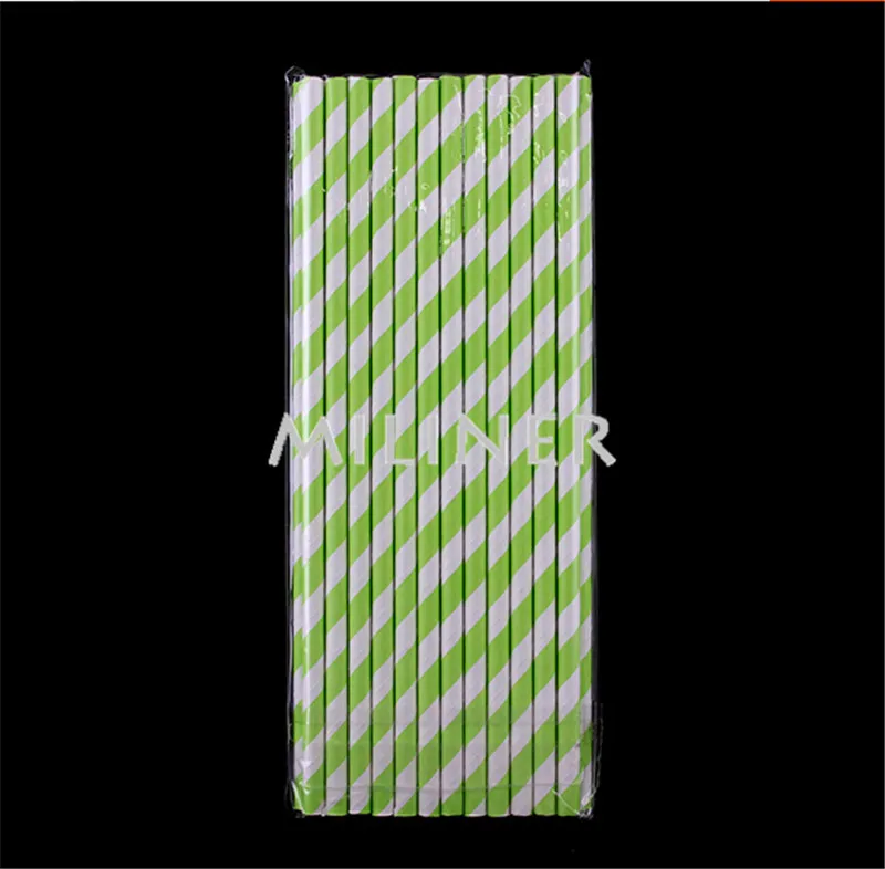 Горячая продажа 25 шт красочные бумажные соломинки для детей день рождения