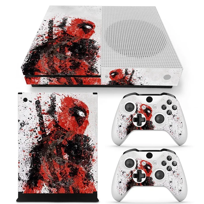 Для xbox one s Наклейка на консоль и 2 контроллера наклейка для xbox one S Виниловая наклейка для xbox one s ПВХ наклейка- 0020