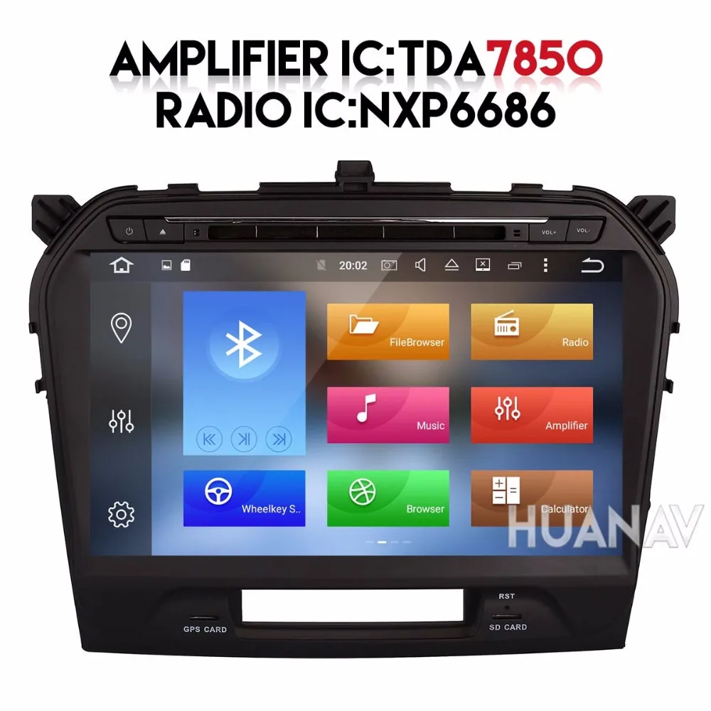 Автомагнитола 2 din с DVD плеером GPS навигацией и для Suzuki Grand Vitara 2015 2018 головное