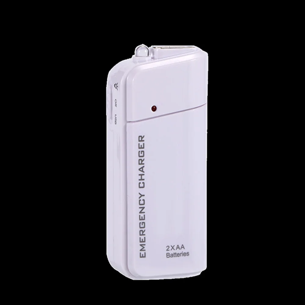 Аварийное USB зарядное устройство SHY двойная батарея AA для iPhone со светодиодным
