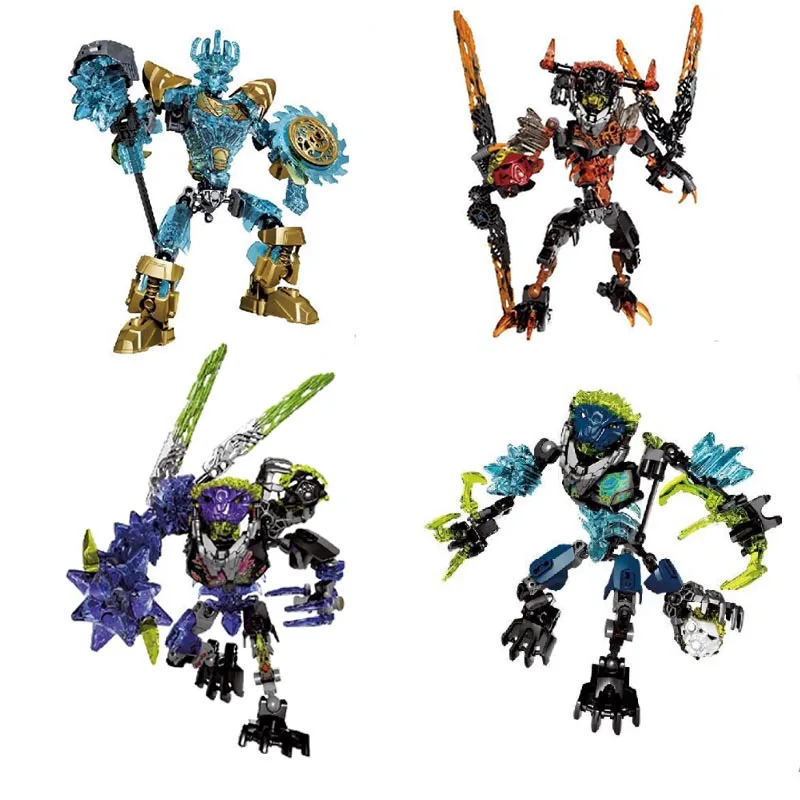 

Серия BIONICLE Ekimu the Msdk создатель Лава чудовище Storm Beast Qurke Beast фигурка конструктора игрушка