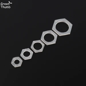 20 шт., шестигранные пластиковые гайки, толщина 4 мм, внутренняя резьба, диаметром 18 дюйма, 14 дюйма, 38 дюймов, 12 дюйма, 34 дюйма