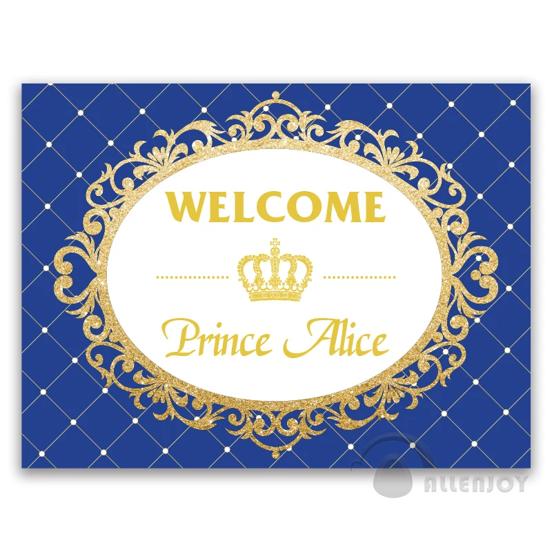 Фон для вечевечерние НКИ принца золотой блестящий день рождения корона