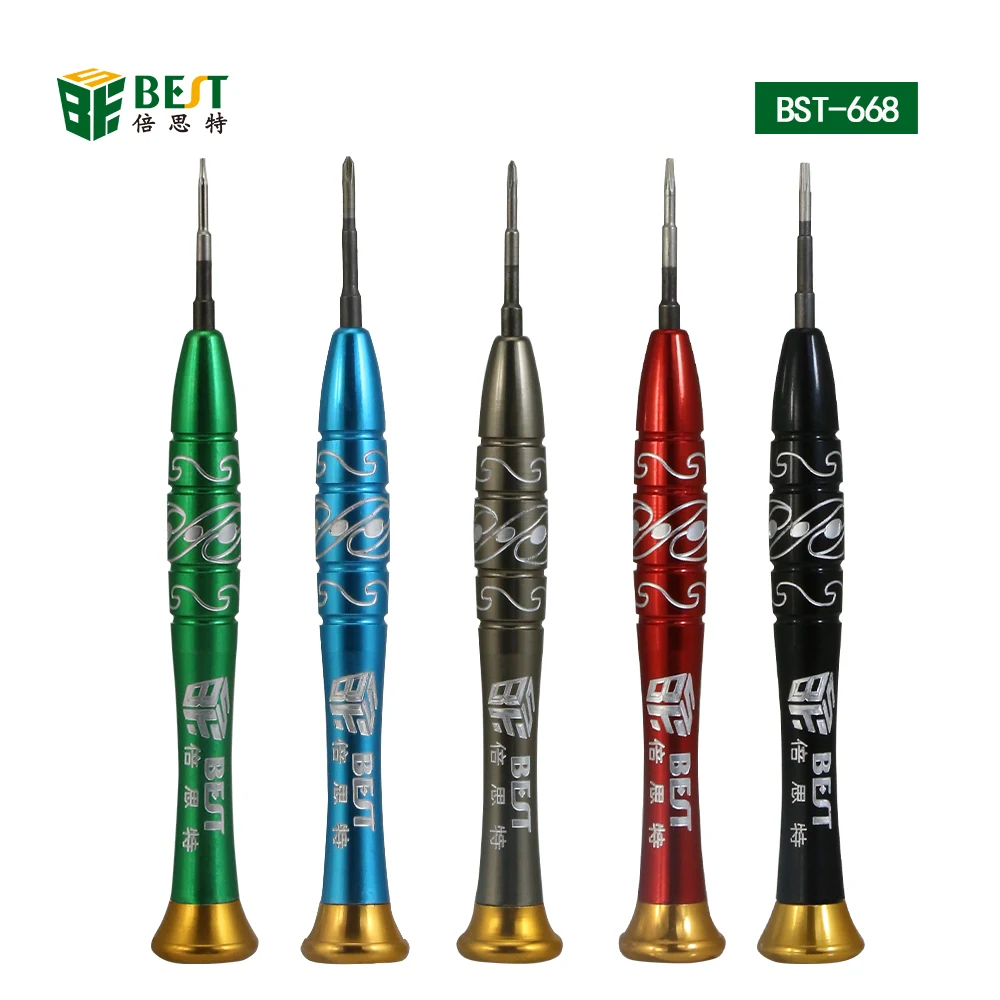 

Free shipping BEST-668 multifunction S2 steel screwdriver set 5pcs professional repair tools for repairing cellphone, computer