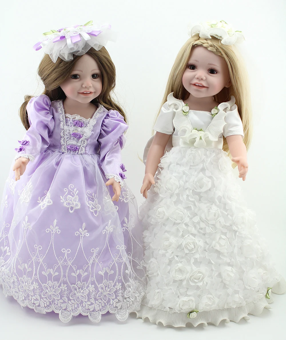 NPKDOLL американская кукла 18 дюймов 45 см Reborn Baby Girls Kids Playmate полностью виниловая