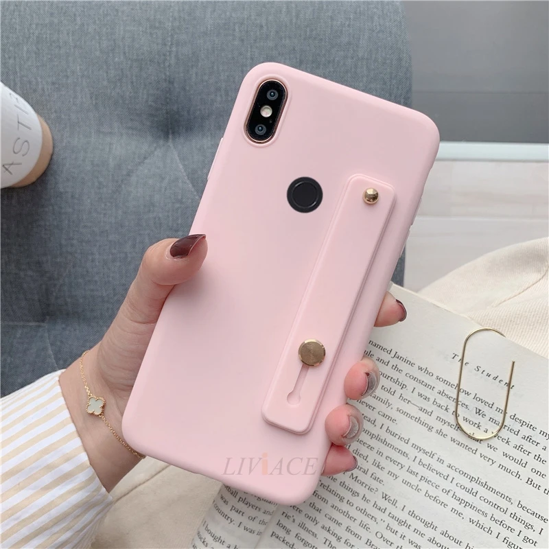 Hand Band light pink Силиконовый чехол на запястье для xiaomi redmi note 7 8 6 pro 5 plus 6a 5a mi 9 8 a2 lite se a1 a3 9t k20 7a - Цвет: Hand Band light pink