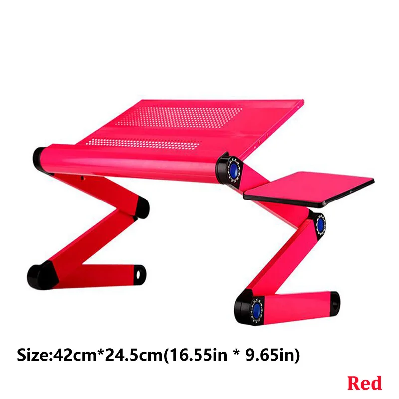 Red Small Регулируемая Портативная подставка для ноутбука, диван-кровать, поднос для компьютера, ноутбука, стол для кровати, стол с мышкой ZW-CD06 - Цвет: Red Small
