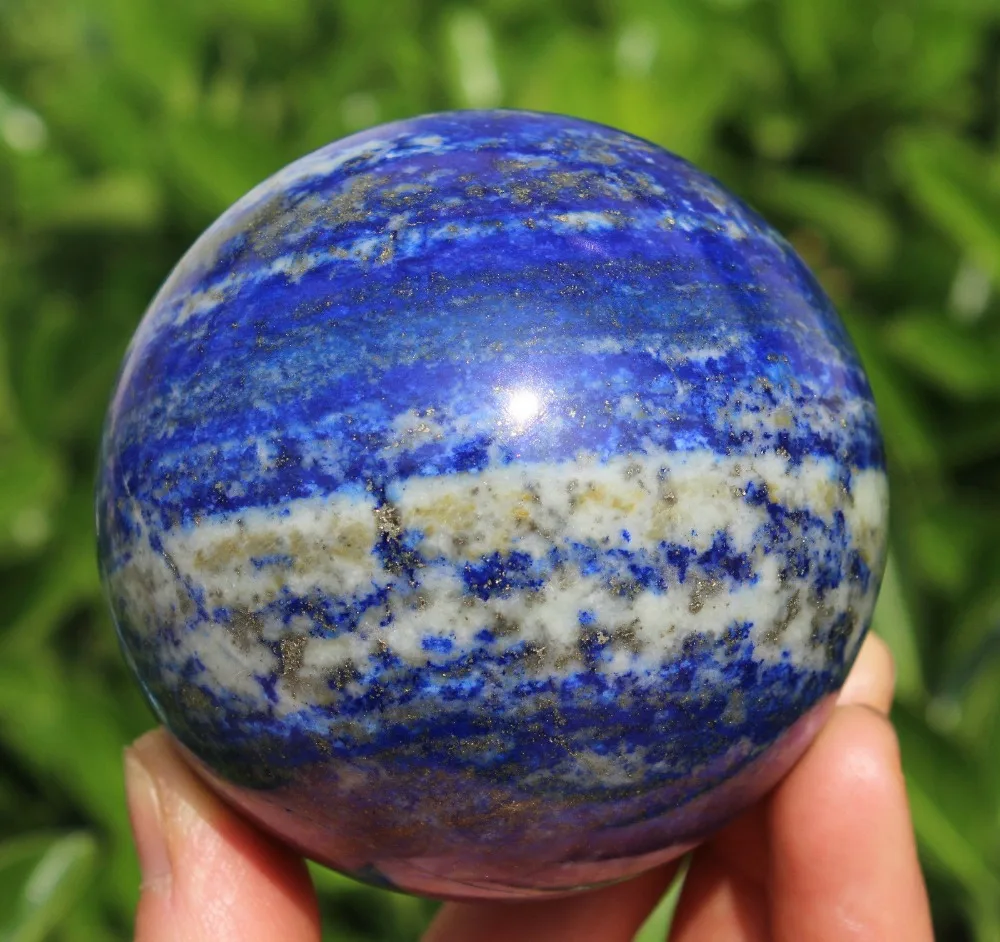 655g AAA ++ натуральный голубой ляпис LAZULI PYRITE Сферический шар CRYSTAL | Дом и сад