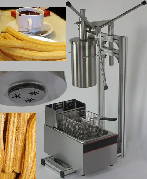 3л емкость испанские Чуррос (печенье) Наполнитель/делая машину роскошная машина