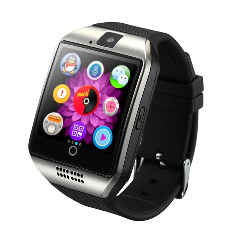 Квадратные Bluetooth Смарт часы браслет спортивный фитнес шагомер камера с сенсорным