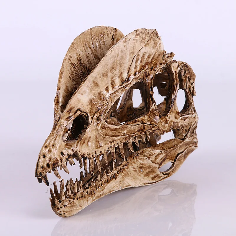 Dilophosaurus скелет модель смола для дома и офиса Хэллоуин украшение динозавры форма