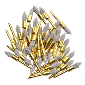 20 шт.лот Стоматологическая полировальная щетка стоматологические лабораторные материалы нейлоновая защелка глинозема плоский полировальный полировщик пророчество щетки щетины