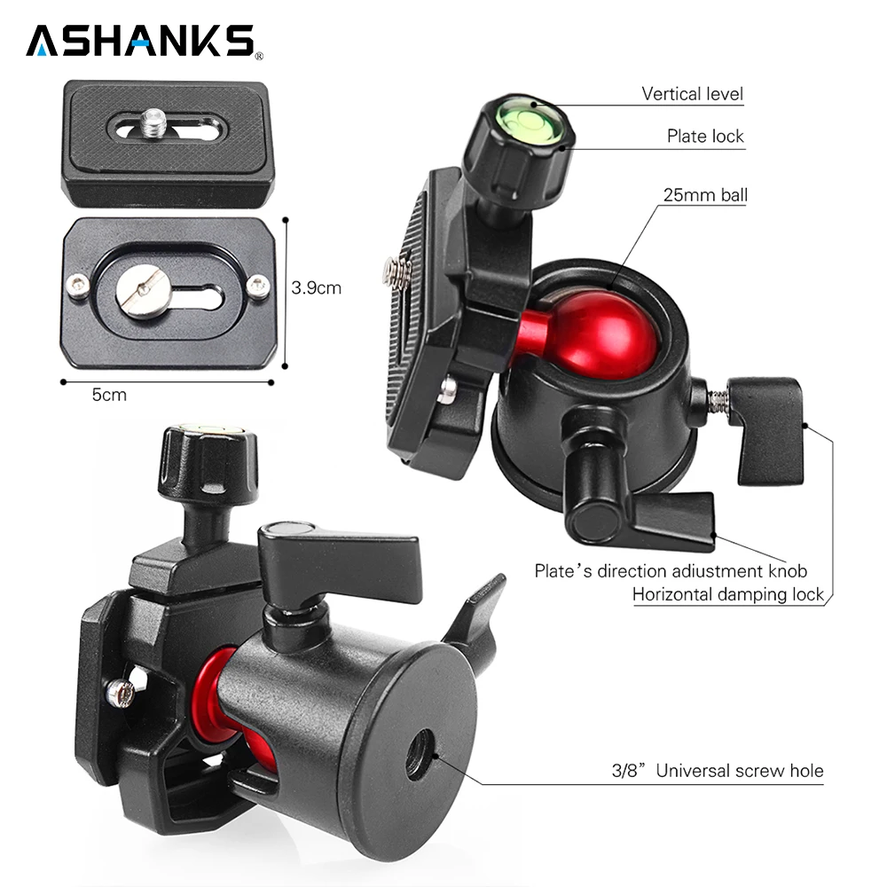 ASHANKS камера для путешествий Штатив студийной фотосъемки Canon Nikon sony DSLR Cam/Gopro Action