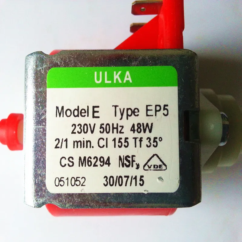 ULKA Coffee электромагнитный насос модели EP5 напряжение 230V50Hz мощность 48 Вт|pump