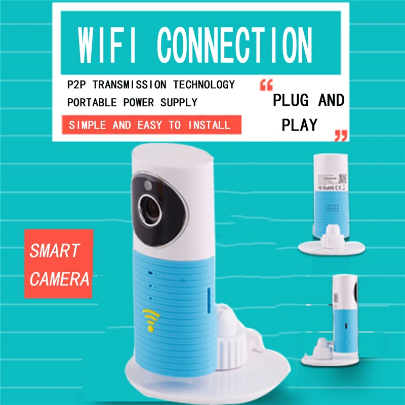 Новая умная собака 720P HD Wifi Домашняя безопасность ip-камера детский монитор домофон смартфон аудио камера ночного видения сигнализация Обнаружение