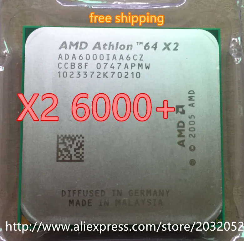 Оригинальный двухъядерный процессор AMD Athlon 64 X2 6000 + 3 0 ГГц сокет AM2 Кэш 2 Мб с