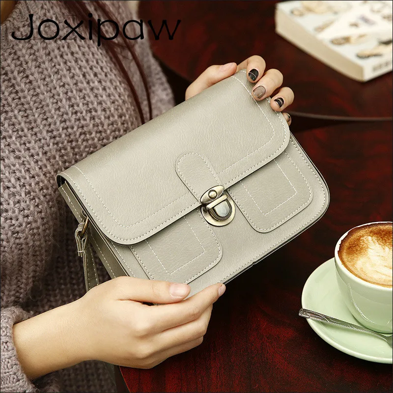

2018 Small Vintage Women Bag Girls Shoulder Bag Crossbody Small Bag For Women Ladies Handbag PU Leather Girls Messenger Bags