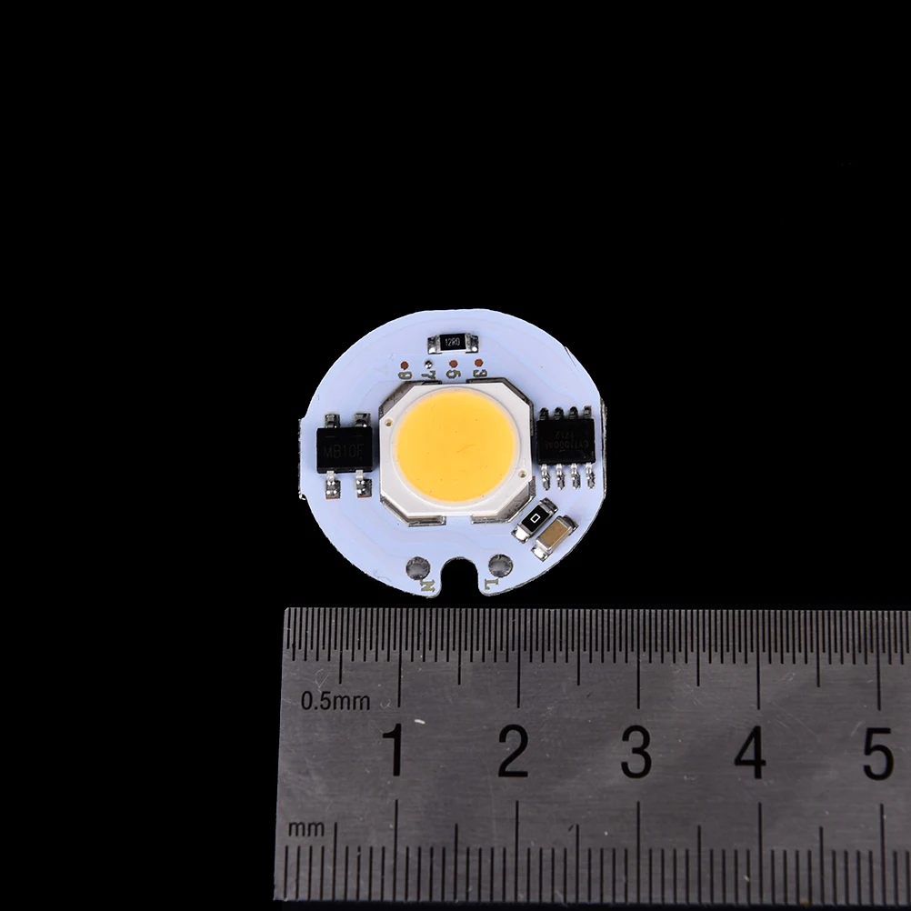 7 Вт 5 3 220 В вход LED COB чип свет умный IC холодный белый теплый сделай сам для