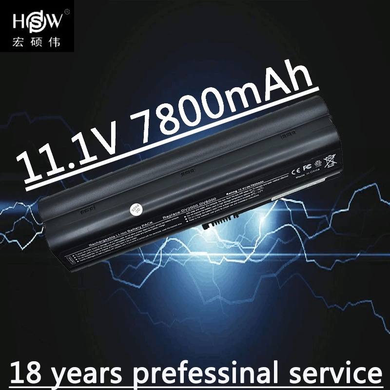 HSW 7800mAH батарея для HP Pavilion DV2000 DV2700 DV6000 DV6700 DV6000Z DV6100 DV6300 DV6200 DV6400 DV6500 DV6600 HSTNN-LB42 |