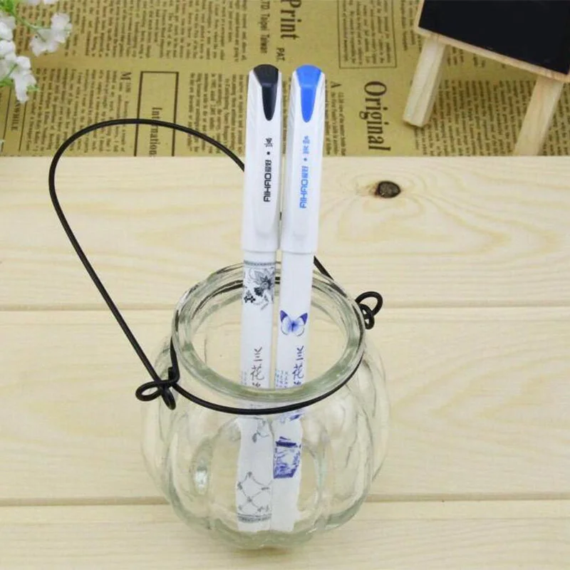 36 шт./лот китайский винтажный синий и белый фарфор гелевая ручка в качестве