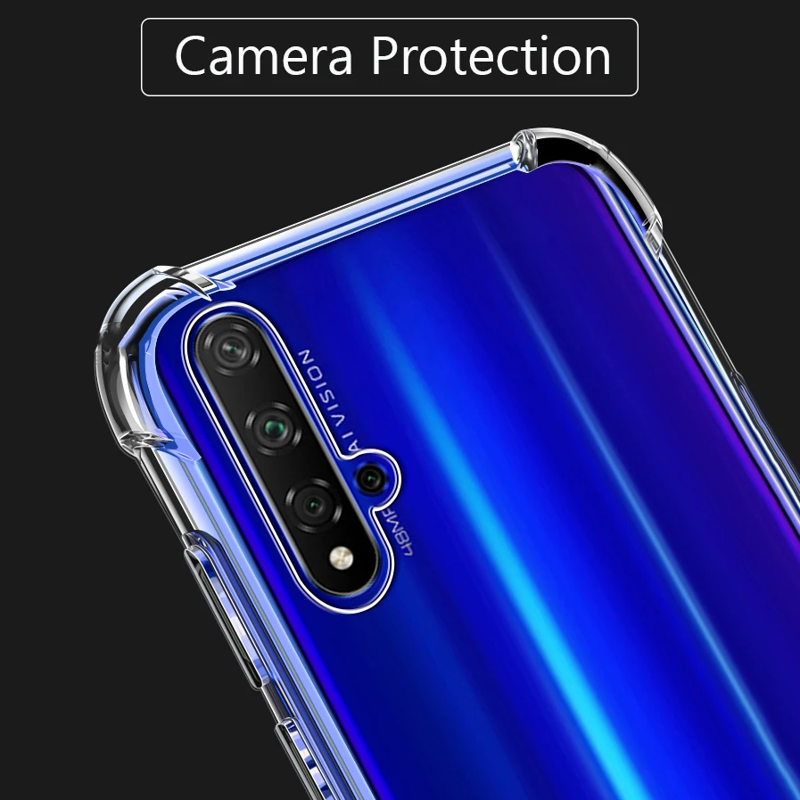 KEYSION противоударный чехол для Huawei Honor 20 Pro защита подушка безопасности мягкий ТПУ