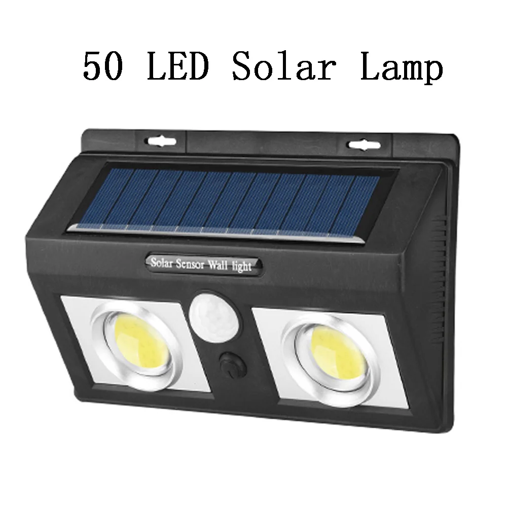 50 LED Solar Lamp 25/37/50/62 светодиодный солнечный Мощность светильник движения PIR Сенсор 4 шт. на открытом воздухе на стенная солнечна лампа Водонепроницаемый аварийной безопасности садовый светильник s - Испускаемый цвет: 50 LED Solar Lamp