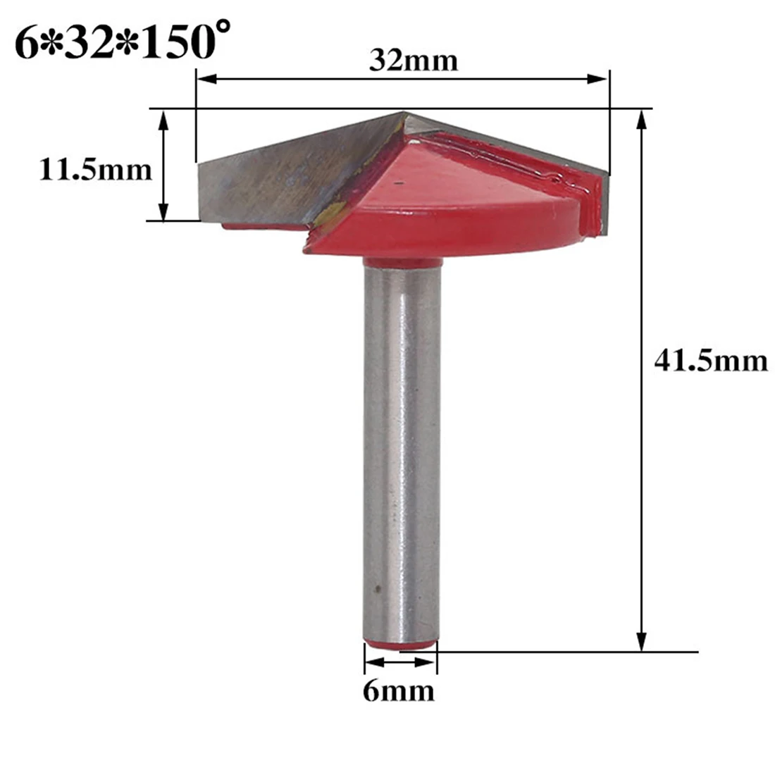 6mm 32mm 150mm 6 мм V бит ЧПУ твердосплавная Концевая фреза Вольфрамовая сталь деревообрабатывающий фреза 3D деревянная Фасонная фреза ДВП бит 60 90 120 150 градусов - Длина режущей кромки: 6mm 32mm 150mm
