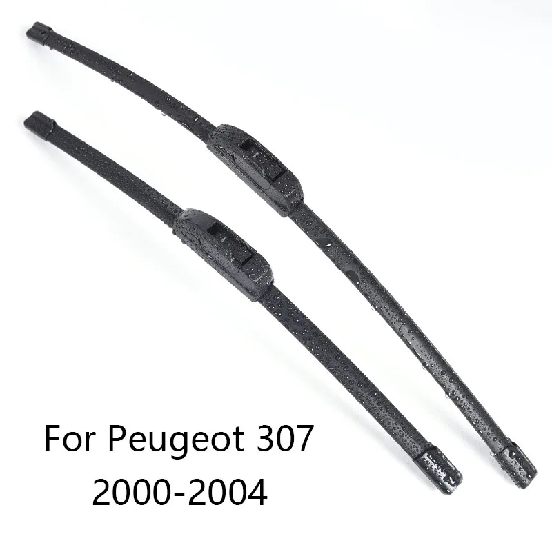 2000-2004 Лезвия очистителей лобового стекла автомобиля для peugeot 307 форма 2000 2001 2002 2003 2004 2005 2006 2007 2008 автомобильный стеклоочиститель Резина - Цвет: 2000-2004